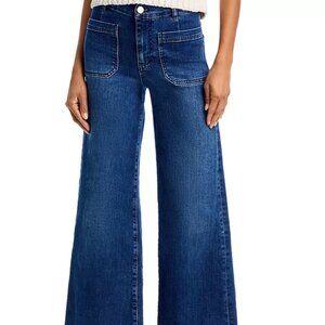 Frame Le Slim Palazzo High Rise Jeans 27 Thunderstorm